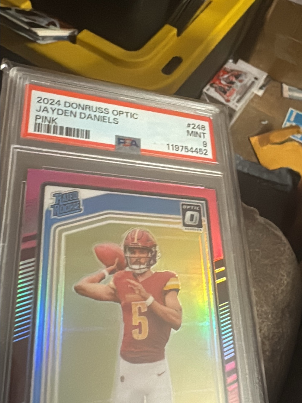 NBA Pink and Red Graded Sports Card - Donruss Optic